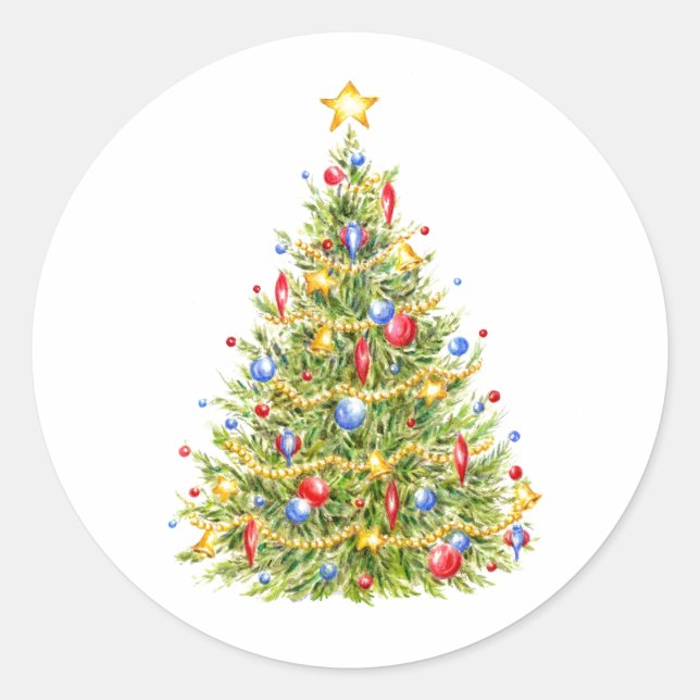Christmas Tree Stickers (Front)