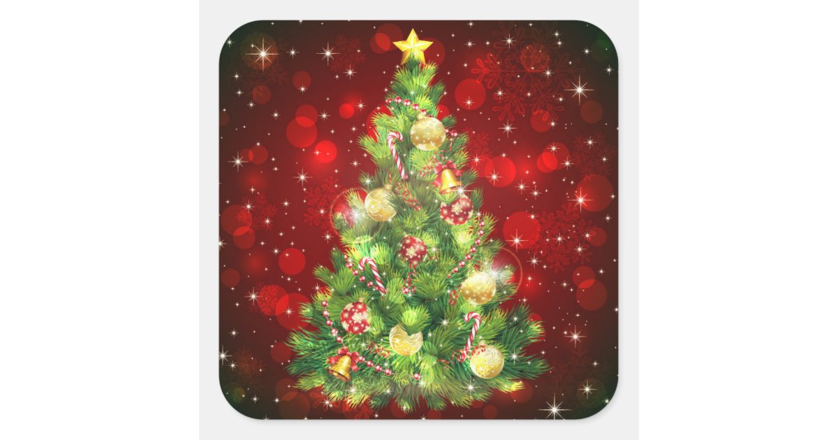 Christmas Tree Stickers | Zazzle