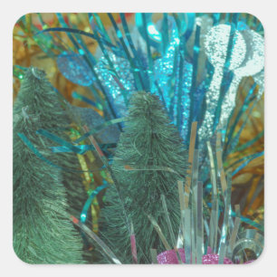 Christmas tree stickers with dazzle colors