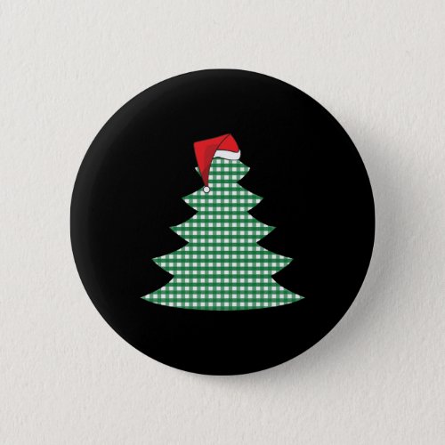 Christmas tree stocking hat button