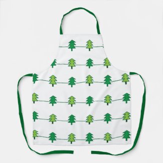 Christmas Tree Stripe Pattern 
