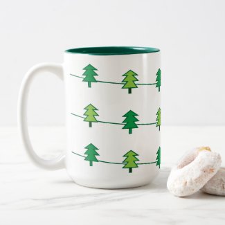Christmas Tree Stripe Pattern 