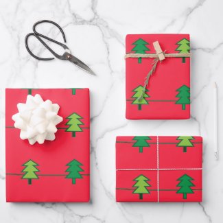 Christmas Tree Stripe Pattern