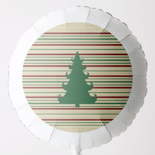 Christmas tree striped balloon