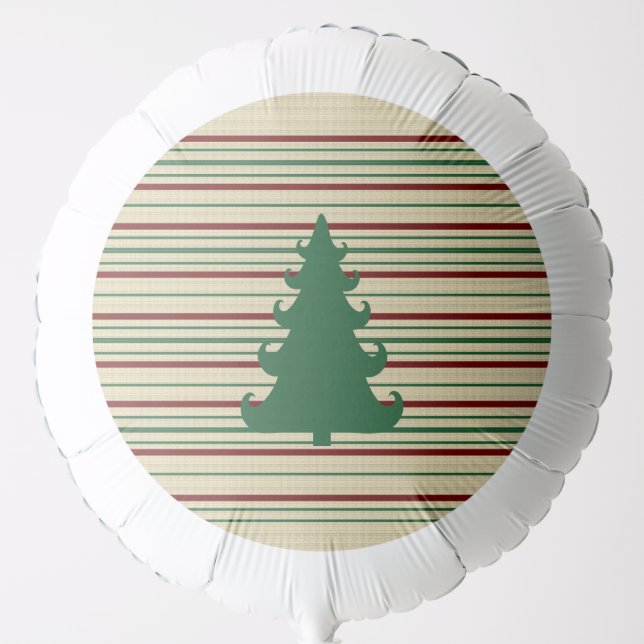 Christmas tree striped balloon (Front)