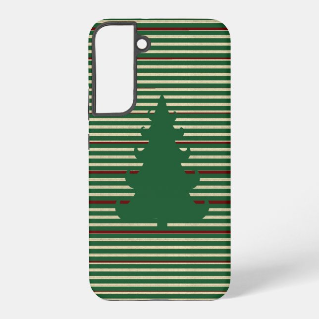 Christmas tree striped  samsung galaxy case (Back)