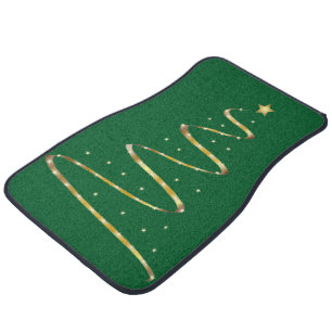 Christmas Tree Swirl Car Mat