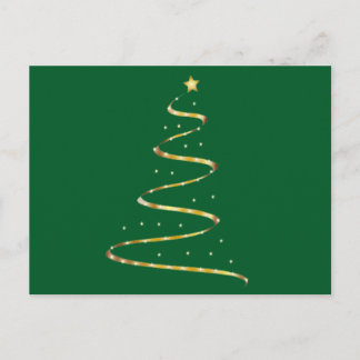 Christmas Tree Swirl Holiday Postcard