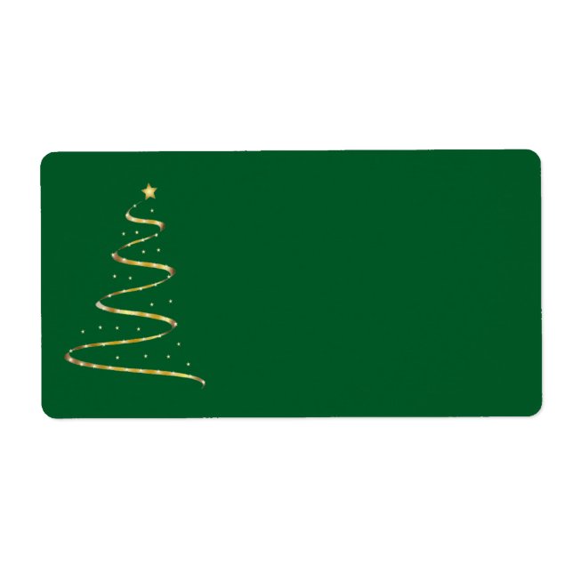 Christmas Tree Swirl Label (Front)