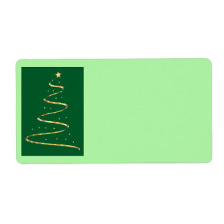 Christmas Tree Swirl Label