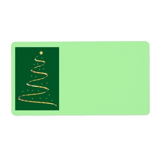 Christmas Tree Swirl Label (Front)
