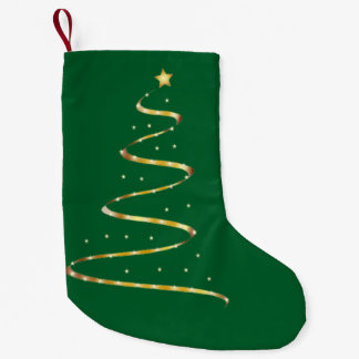 Christmas Tree Swirl Small Christmas Stocking