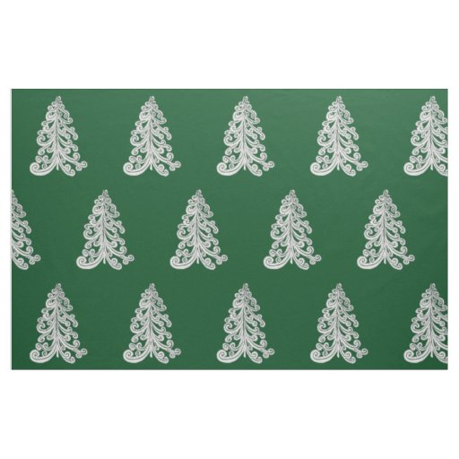 Christmas Tree Swirly Cut Out Fabric