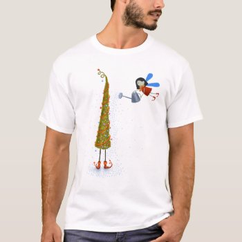 Christmas Tree T-shirt by vladstudio at Zazzle