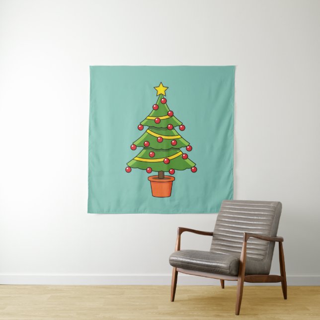 Christmas Tree Tapestry (In Situ)