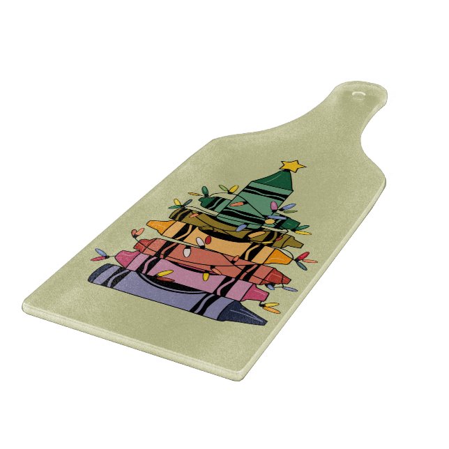 Christmas Tree Teacher Life Gift Teaching Cutting Board (Corner)