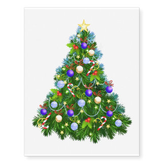 Christmas Tree Temporary Tattoos