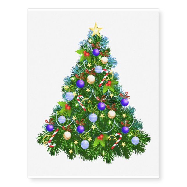 Christmas Tree Temporary Tattoos (Front)