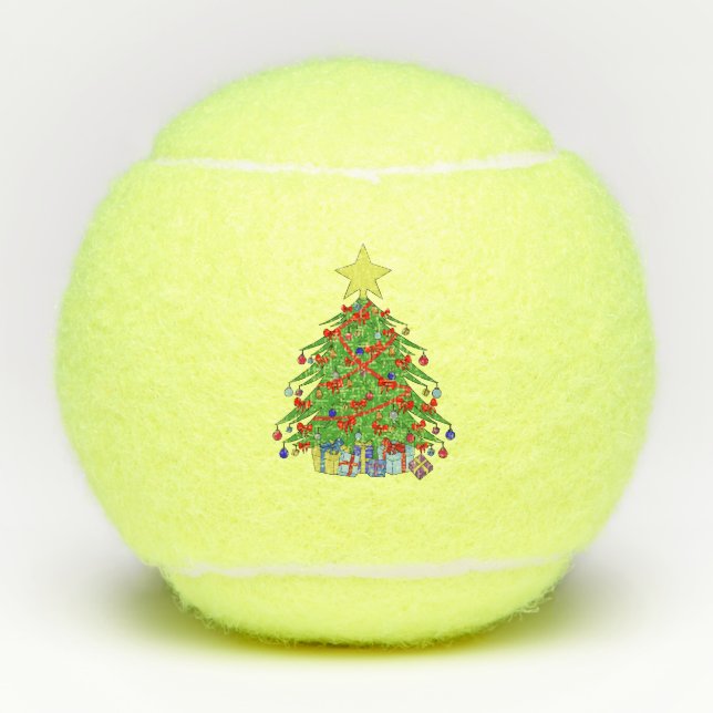 Christmas tree tennis balls (Front)