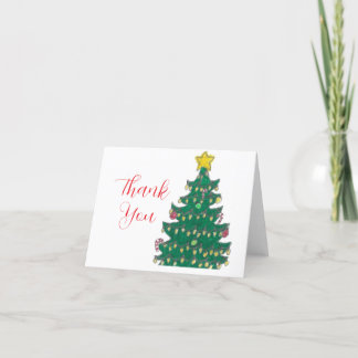 Christmas Tree Thank You Note