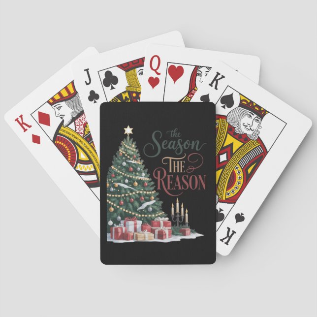 Christmas Tree The Season The Reason Poker Cards (Back)