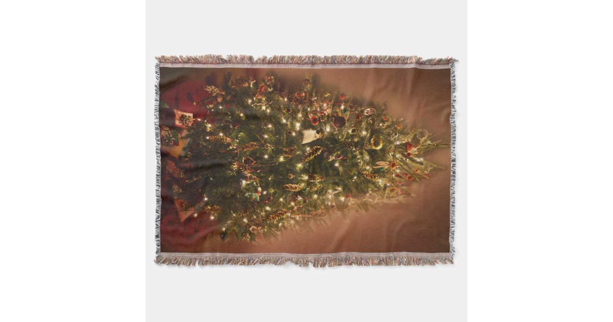 Christmas Tree Throw Blanket Zazzle