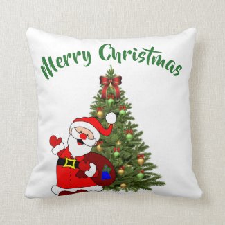 Christmas Tree Throw Pillow