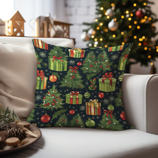 Christmas Tree Throw Pillow