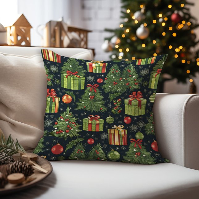Christmas Tree Throw Pillow (Creator Uploaded)
