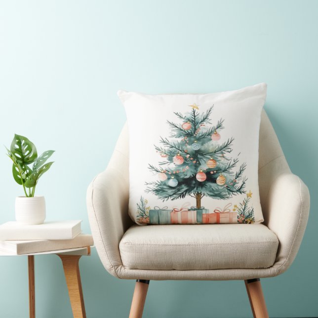 Christmas tree  throw pillow (Chair)