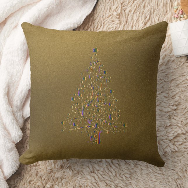 Christmas Tree Throw Pillow (Blanket)