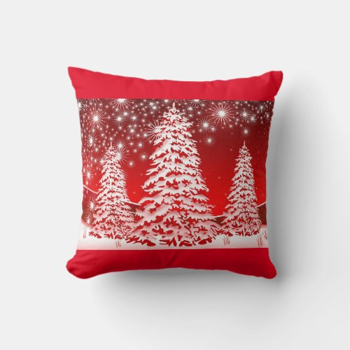 Christmas Tree Throw Pillow