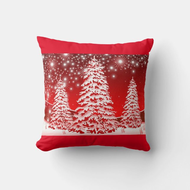 Christmas Tree Throw Pillow (Front)