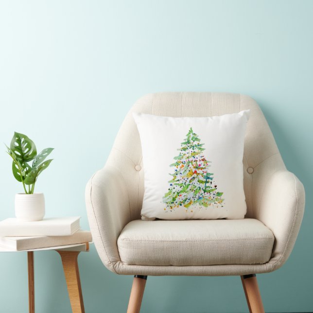Christmas Tree Throw Pillow (Chair)