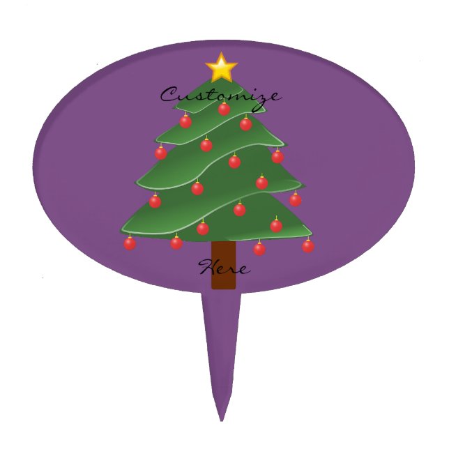 Christmas Tree Thunder_Cove Cake Topper (Front)