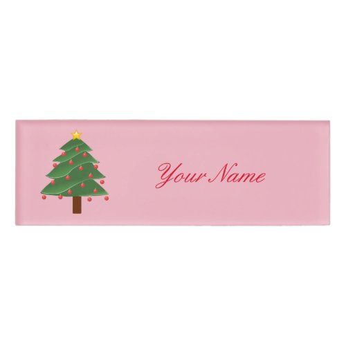 Christmas Tree Thunder_Cove Name Tag