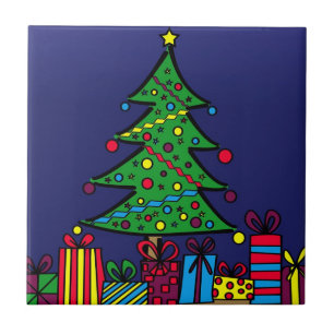 Christmas tree tile