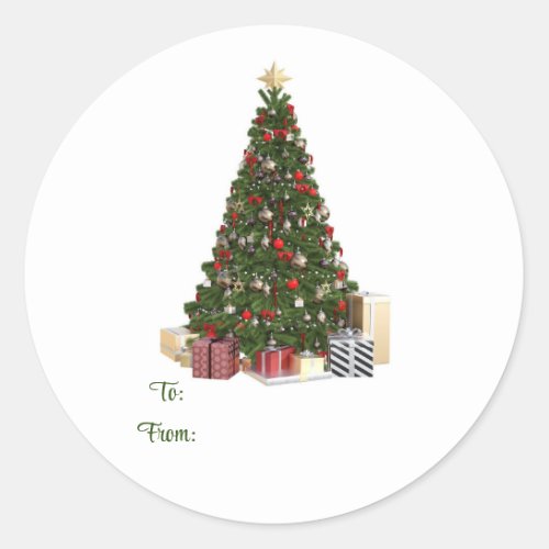 Christmas Tree To And From Sticker