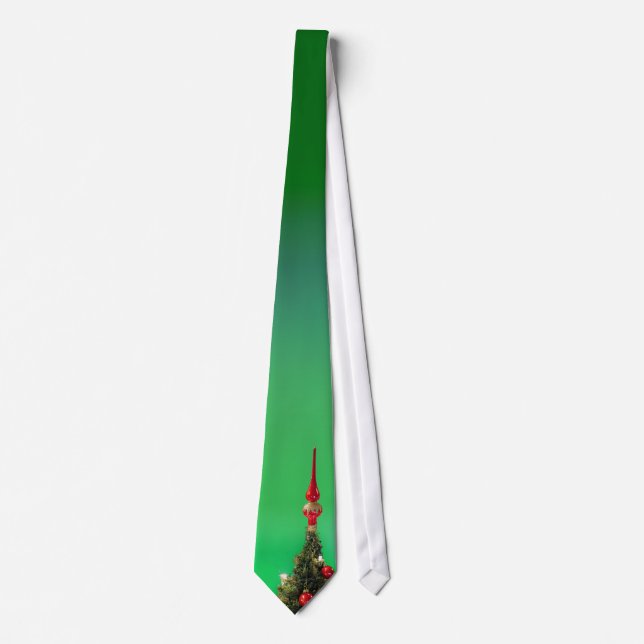 Christmas Tree Topper Tie - Green (Front)