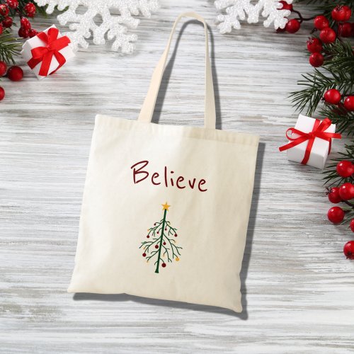 Christmas Tree Tote Bag