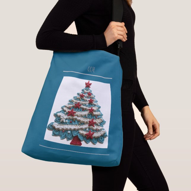Christmas Tree Tote Bag (Close Up)
