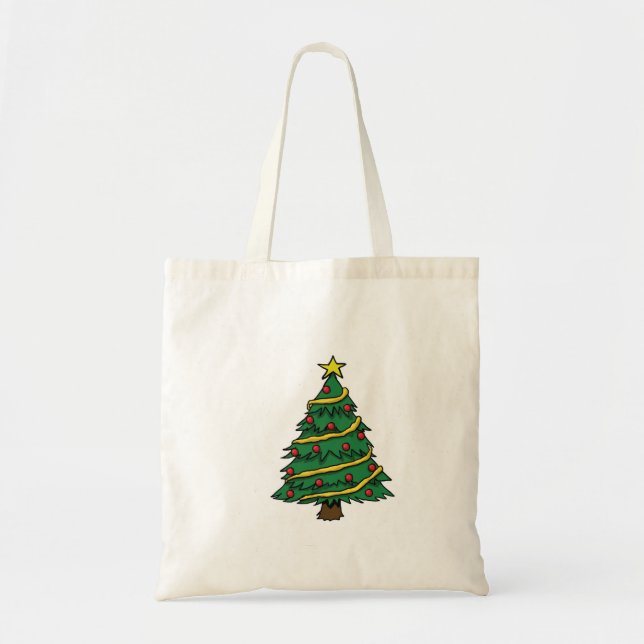 Christmas Tree Tote Bag (Front)