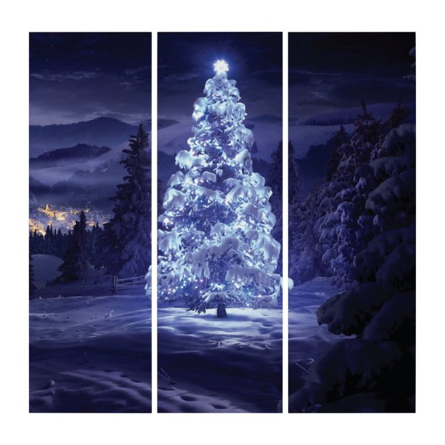 Christmas Tree  Triptych (Front)