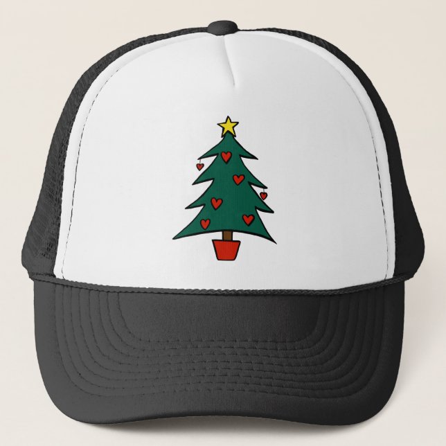 Christmas Tree Trucker Hat (Front)
