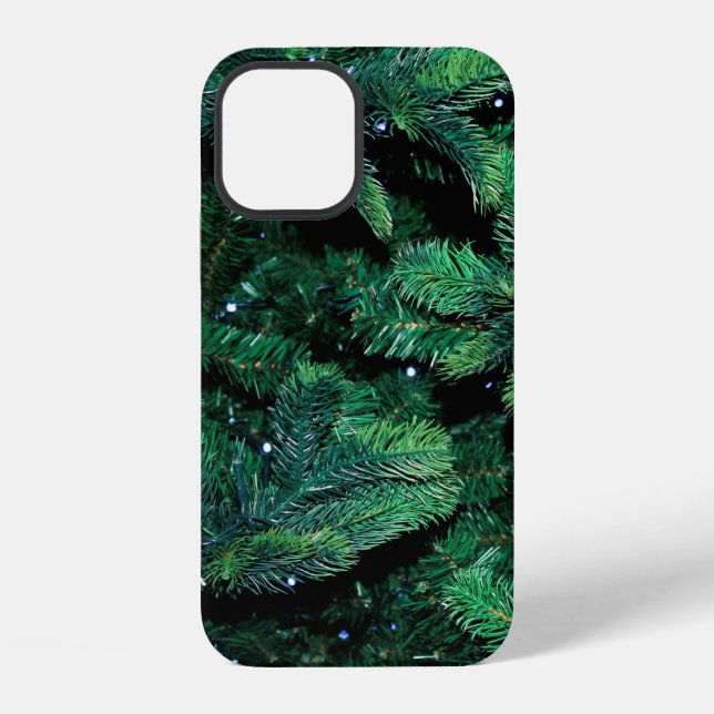 Christmas tree twigs sapling pine iphone case (Back)