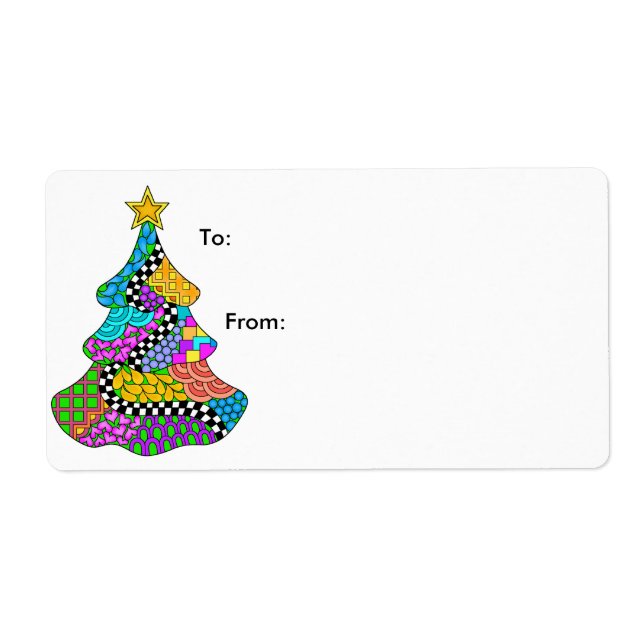 Christmas Tree Twist Label (Front)