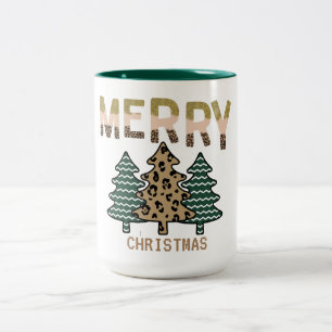 Christmas Tree Two-Tone Coffee Mug