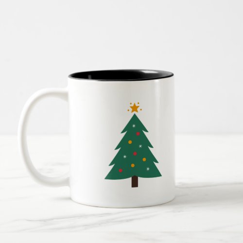Christmas Tree Two_Tone Coffee Mug