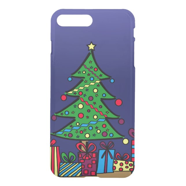 Christmas tree uncommon iPhone case (Back)