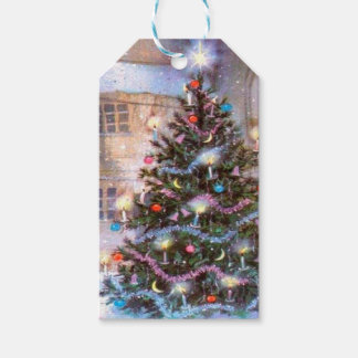 Christmas Tree Vintage Gift Tags